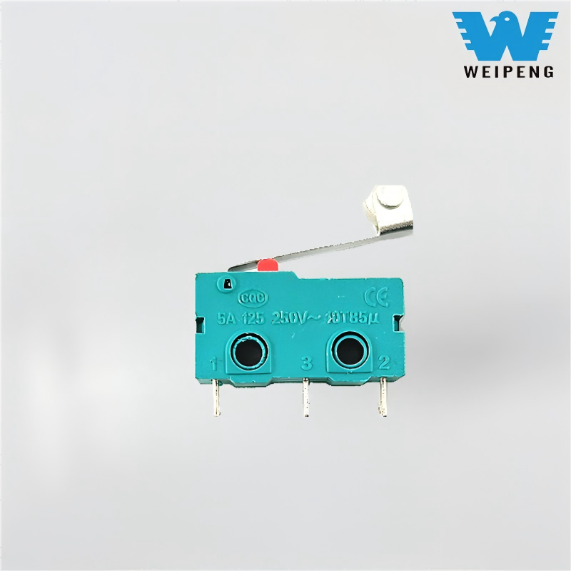 زر الاتصال 5A/125V 250V مقبض مستقيم ثلاثة دبابيس حد السفر التبديل الجزئي
