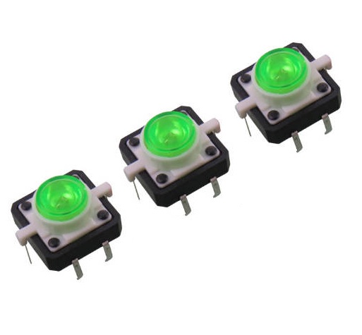 مفتاح اللمس LED باللون الأخضر