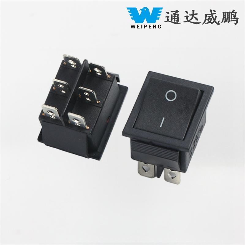 موزع مياه Kcd4 2-Gear 6-Pin 16A مفتاح هزاز عالي التيار