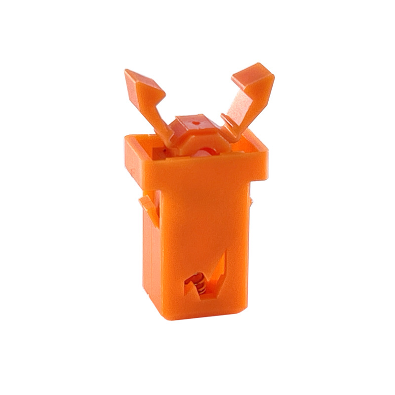 صندوق أعواد الأسنان مزلاج صندوق المناديل مفتاح الدفع البرتقالي